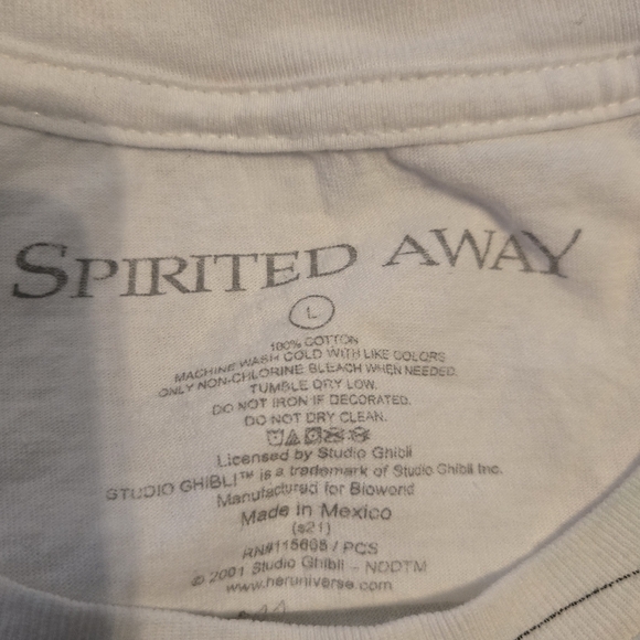 RARE Vintage Studio Ghibli Spirited Away Crop Top - Picture 3 of 3